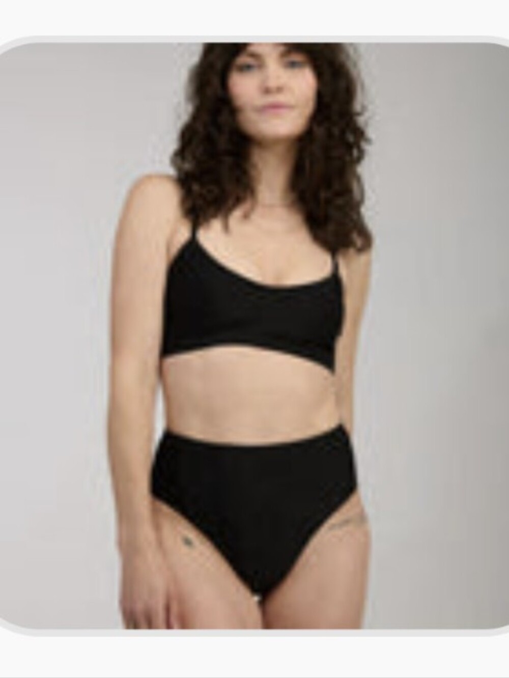 NWT Awwa x Aisle Period Swimwear Swim Briefs XS Black